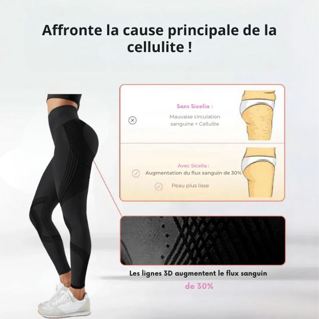Leggings 3D Sicelia – Redessinez votre silhouette sans effort