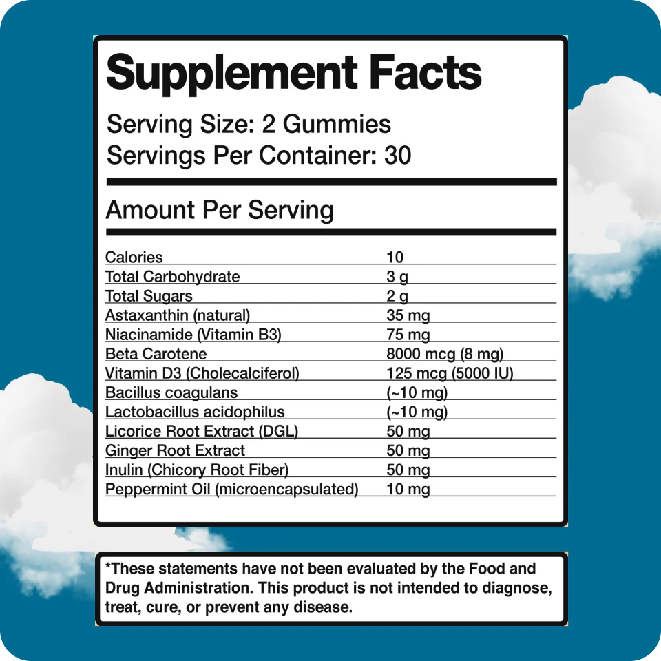 Gummies Bronzantes Anti-Ballonnements