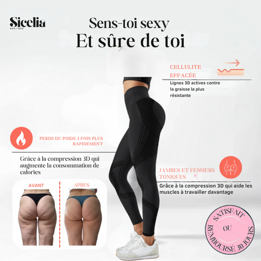 Leggings 3D Sicelia – Redessinez votre silhouette sans effort