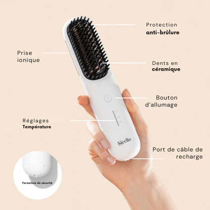 Sicelia Mini – Brosse lissante sans fil