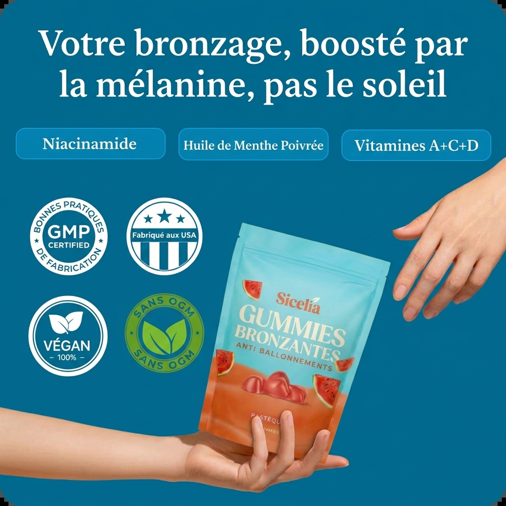 Gummies Bronzantes Anti-Ballonnements
