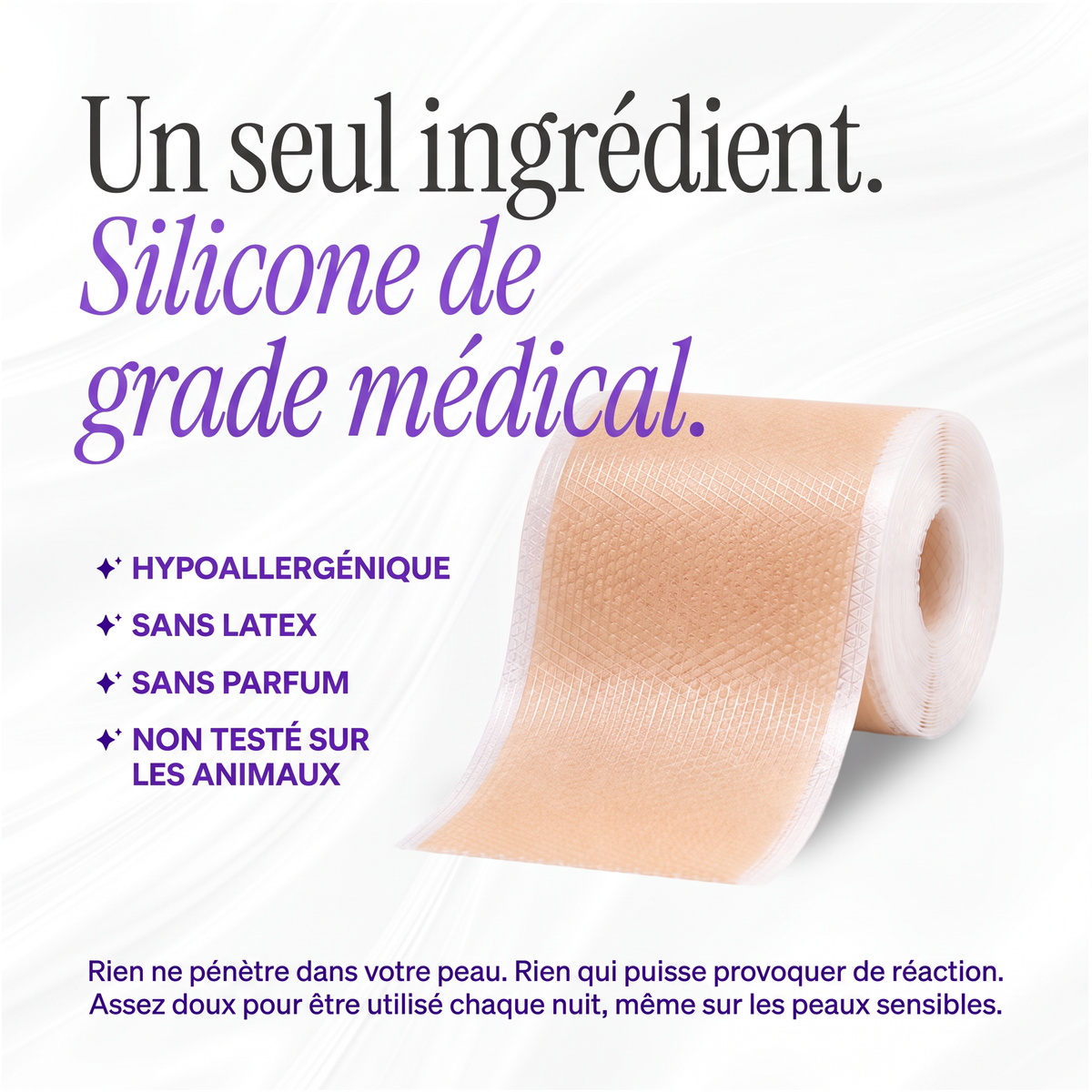 SICELIA™ Bandes Collagène Lissantes de Nuit – Rides & Ridules.