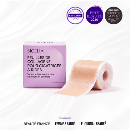 SICELIA™ Bandes Collagène Lissantes de Nuit – Rides & Ridules.